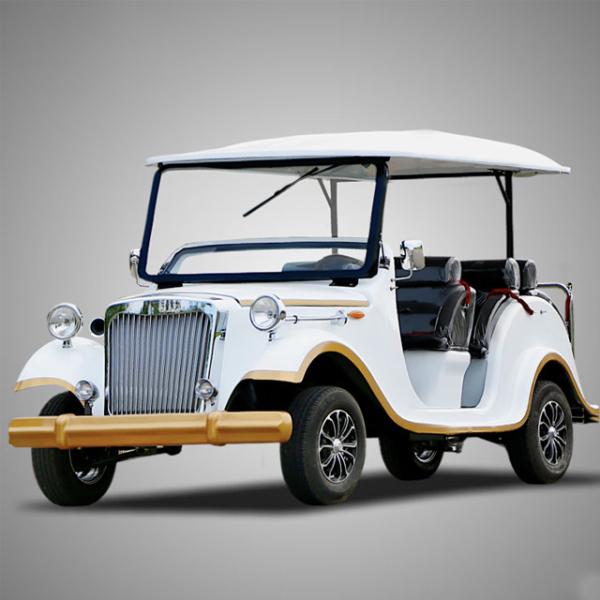 Electric Classic Vintage Car Golf Cart DOT 5 Seats CE Battery 100Ah Wheelbase 3500mm