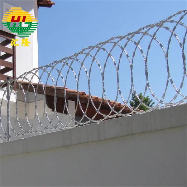 High Security Bto-22 Across Concertina Razor Wire Fence Galvanized 8m Length