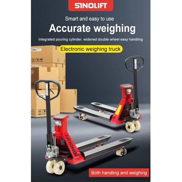 SINOLIFT BFW Series Capacity 2000~3000Kg Scale Hand Pallet Truck Scale Pallet Jack With Painting Weighing Scale