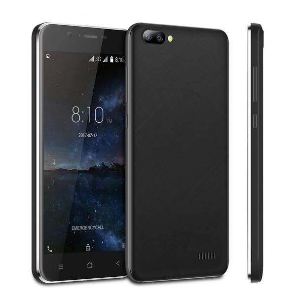 Smartphone Android 7.0 MTK6580 Quad core 5.0inch IPS HD Mobile phone 1GB+8GB Dual Rear Camera GPS 3G cell phone factory