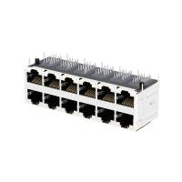 TUYAUX de LUMIÈRE magnétiques du PORT RJ45 Jack Female Connector With de JT5-2610CNL 10G BASE-T 2X6