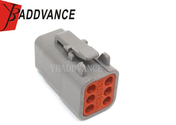 DTM06-6S ATM06-6S Deutsch Automotive Connectors 6 Way Female With Wedgelock / Terminals