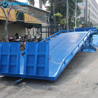 Rampe de quai de chargement mobile temporaire industrielle en acier thermolaqué