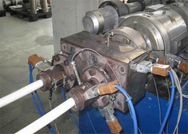 Fully Automatic Plastic Extrusion Line , PP PE Twin Screw Extruder