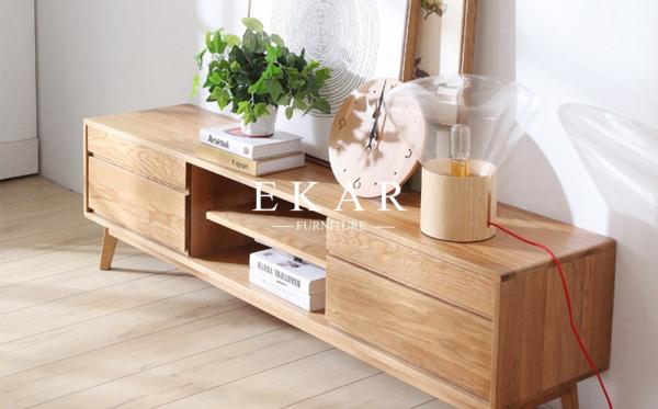 Simple Tv Stand Wood Tv Cabinet Modern Furniture European Style  FL-B036-B