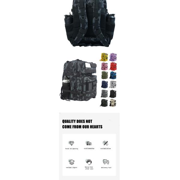 Sac à dos en polyester imperméable à l' eau de 45 litres