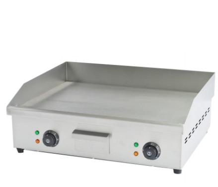 Grill de aço inoxidável elétrico cozinha vários alimentos a 0 ° C ~ 100 ° C Faixa de temperatura para cozinha de restaurante
