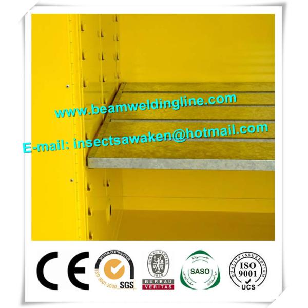 Yellow Biological Small Fire Resistant File Cabinet / Industry Storage Cabinet