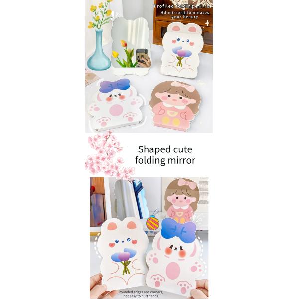 Дополнительный логотип складной макияж складной макияж милый путешественник косметический суеверие зеркало для и логотип