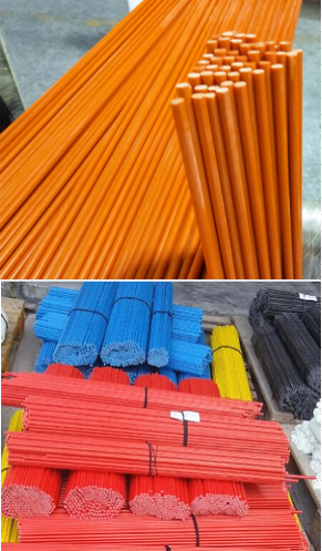 Factory Directly Solid Fiberglass Rods / FRP Rods 5mm 5.4mm 6mm 6.75mm 7mm 7.65mm 7.9mm 8mm 8.5mm Pole Rod