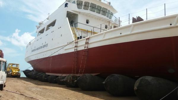 250T/M Marine Salvage Airbags Ship Launching e bolsa a ar de levantamento