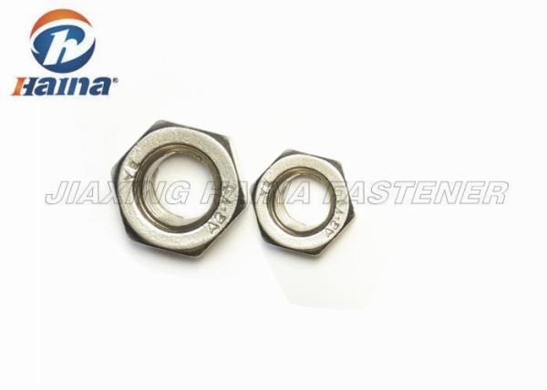 Stainless Steel 304  Plain Color M6 - M36 Metric Thread Hex Head Nuts For Fastening