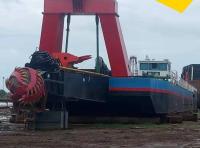 Potentes 200 mm 2000 M tuberías de succión cortador diesel excavadora de succión para el dragado de vías fluviales