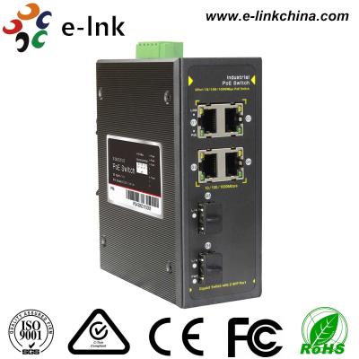Poder superior 10/100/1000M industrial Unmanaged do interruptor do ponto de entrada dos ethernet 4G + 2SFP