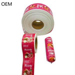 Kingred Food Grade OEM Flexography Printing Plastic Sausage Casings for Salami
