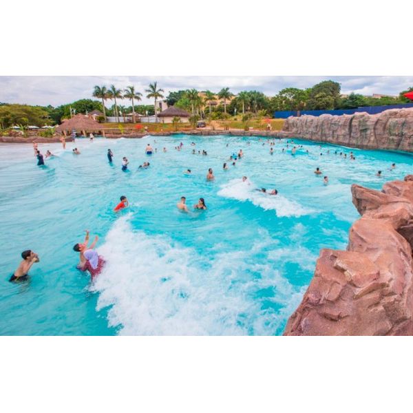 Thrilling Wave Heights Water Park Tsunami Wave Pool Commercial Simulated Surfing Machine