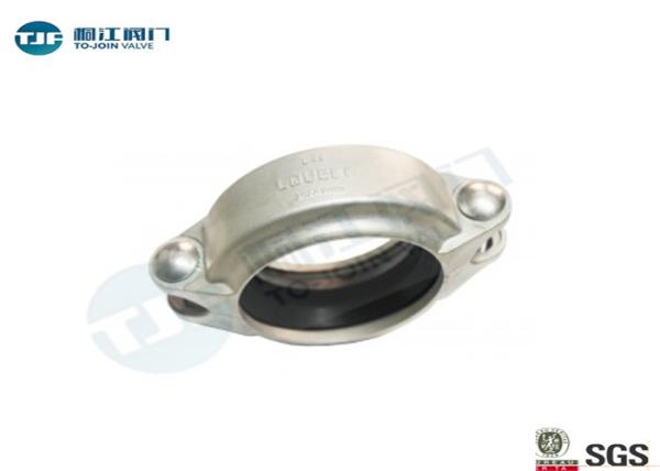 Flexible Grooved Pipe Coupling , 76M Stainless Steel Grooved Pipe Clamps