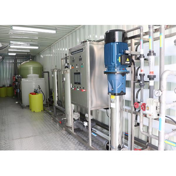 8m³ Mobile Water Desalination Plant Reverse Osmosis Plant / Industrial Water Purification Equipment
