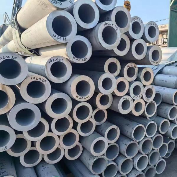 Tubos de aço inoxidável 316Ti / UNS S31636 Tubos ocos de aço inoxidável ASTM JIS EN GB Standard