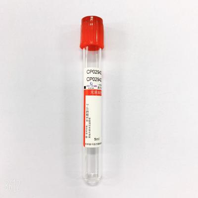 Tubos lisos personalizados de Vacutainer da planície do anticoagulante do tubo da coleção do sangue