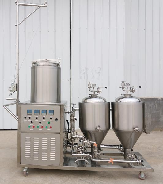 Small 4kw 15.5 Gallon 50L 0.5BBL Beer Brewing System for Small Microbrewery Equipment