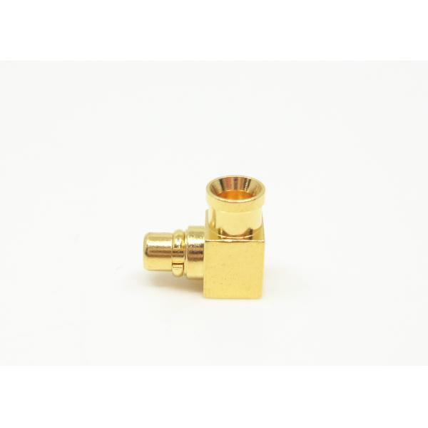 Right Angle Bulkhead MMCX Antenna Connector Male Gender with Gold Plated