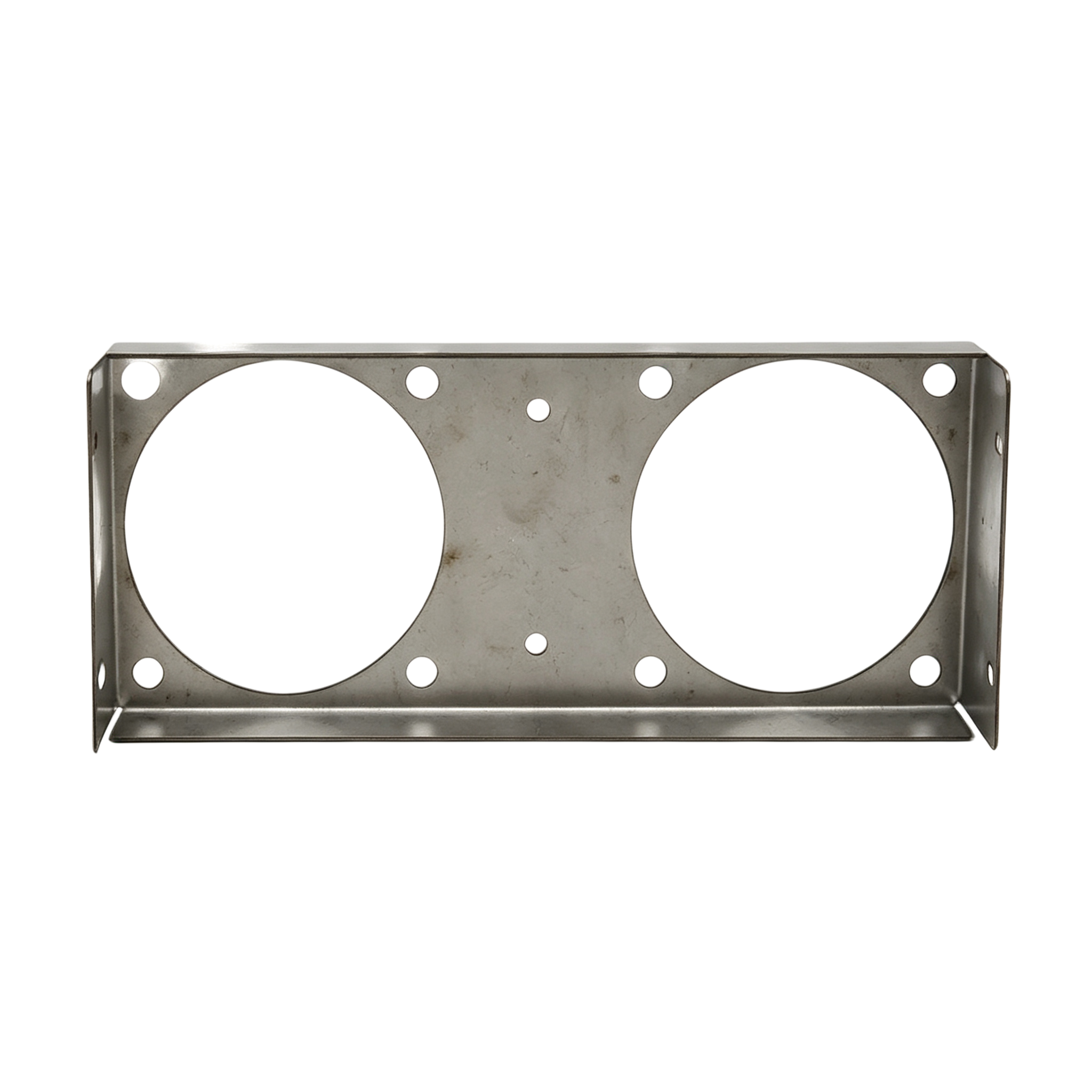 Heavy Duty Double-Hole Sheet Metal Bracket with Corrosion Resistant Finish and Customizable Dimensions