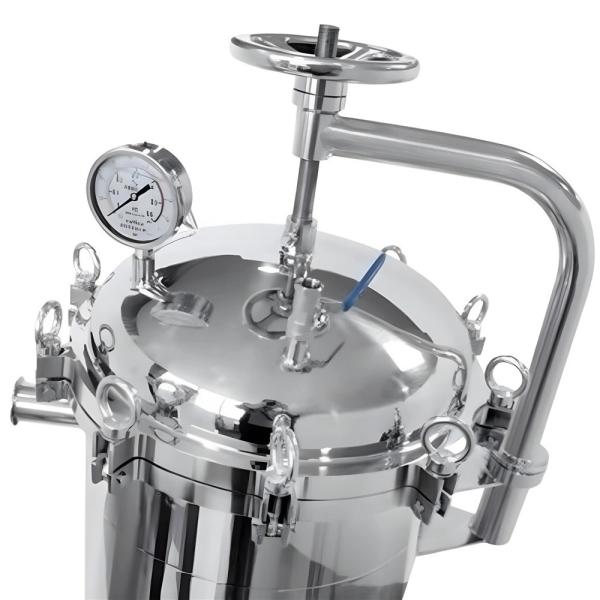 Stainless Steel Single Bag Filter Housing Sanitary Water Treatment