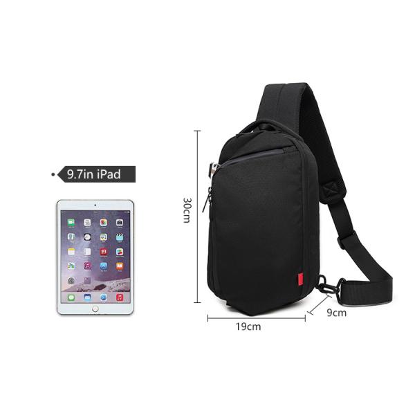 Dacron Oxford Cloth Chest Sling Bags Crossbody Sling Backpack 0.45kg