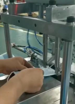 Easy Handling Non Woven Mask Making Machine Two Points Half Automatic Ear Belt Welding