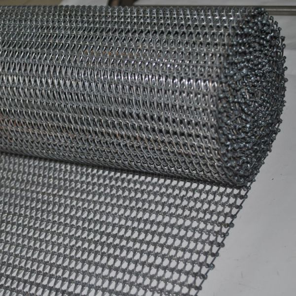 10m Length Metal Eye Link Conveyor Belt For Unloading Blanching