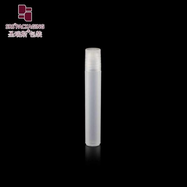 8ml White Plastic Roll On Bottle for Essential Oil Matte Finish Screw on Cap Logo Printing Available