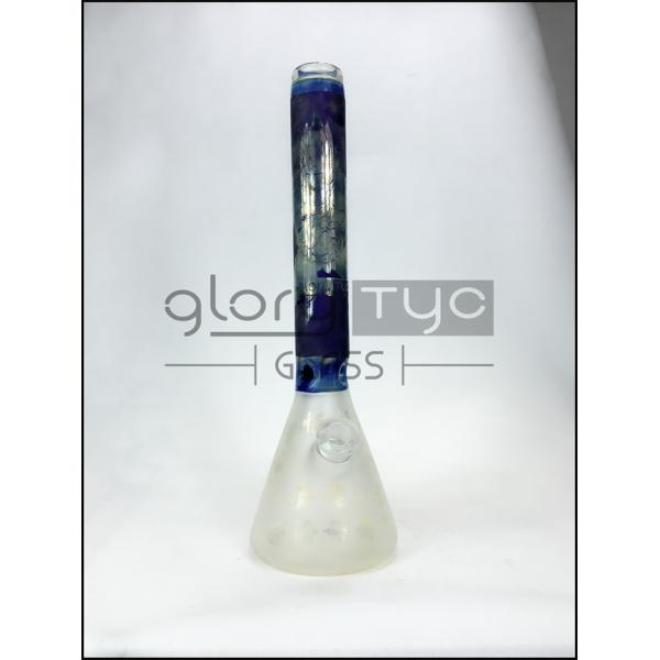 18 Inch Water Pipes Glass Bongs 19mm Join Beaker Recycling Hookah Tube