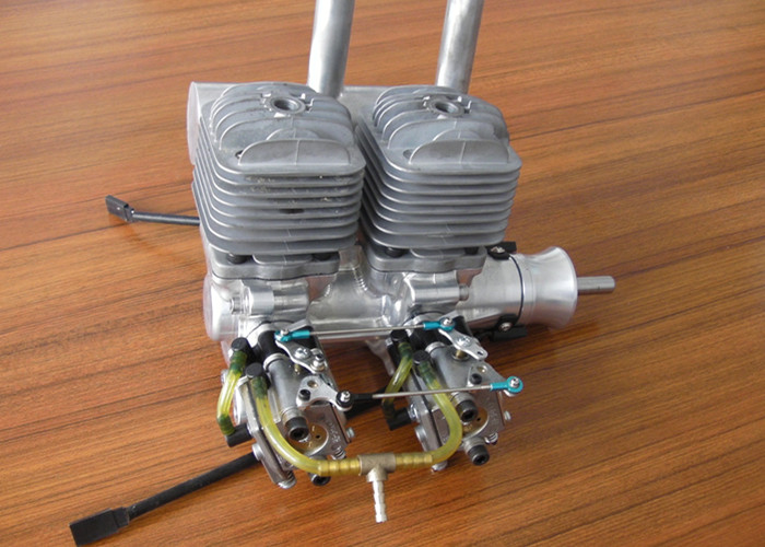 DLA 64i2 64cc Twin Cylinder in Line CNC Gasoline Engine for RC Airplane UAV Engine