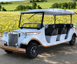 Electric Classic Vintage Car Golf Cart DOT 5 Seats CE Battery 100Ah Wheelbase 3500mm