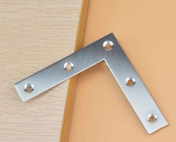 Dimensão personalizada Ferro inoxidável L Corner Bracket aço galvanizado Ângulo Bracket 90 graus Corner Bracket