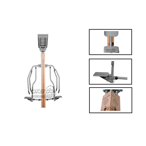outdoor wooden fitness equipment push chair chest press