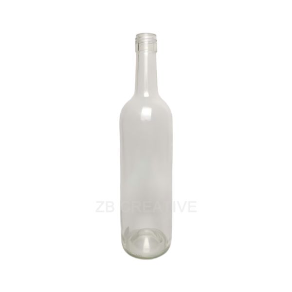 Modern Bordeaux Empty Glass Bottles 750ml Screw Top For Ready To Drink Wine 400g 1702S-7A