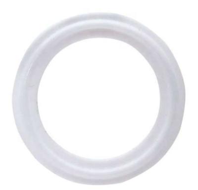 90 Shore A Pantone Color PTFE Rubber Gasket For Triclamp