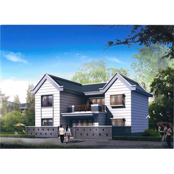 Полуфабрикат светлое стальное сопротивление дома виллы к тайфунам ранга 12