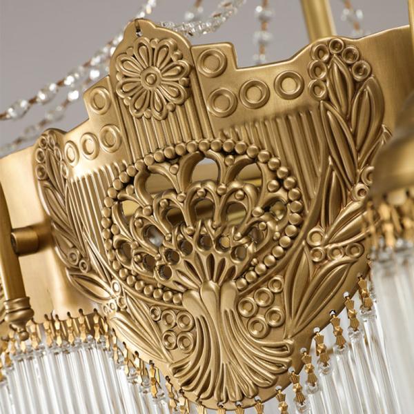 Glass H80cm Hotel Lobby Chandelier