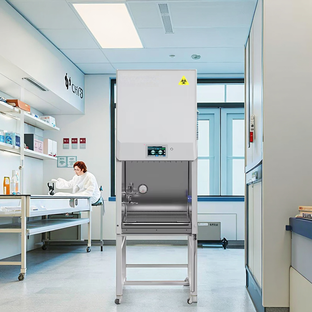 Durable All-Steel Biosafety Cabinet, Protects Operator & Samples (Class II), Perfect for PCR, Tissue Culture Labs