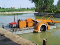 12 cube de capacité de moissonneuse de mauvaises herbes aquatiques pour moissonneuse de roseaux de rivière