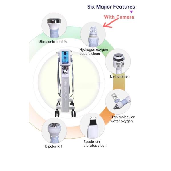 6 в 1 оборудовании салона ухода за лицом Hydrodermabrasion машины красоты гидры очищая
