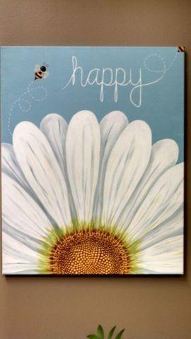 Lona de arte amigável 40x40 da parede da flor de Eco Cm, arte personalizada da parede da lona