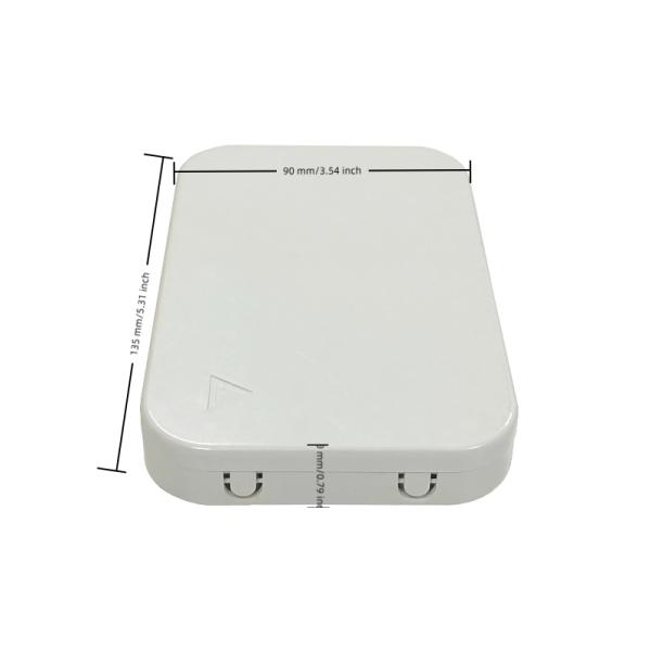 Plastic 1 Core SC/APC Fiber Optic Outlet Socket Panel Wall Mount Fiber Optic Termination Box Rossette NAP