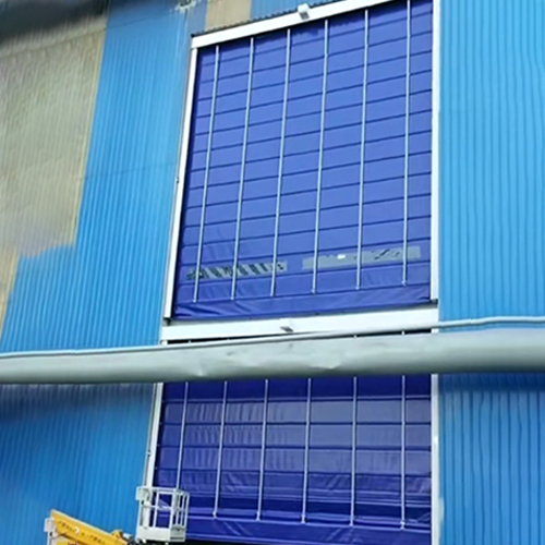 High Overload Capacity High Speed Stacking Door For Warehousing / Logistics Centers