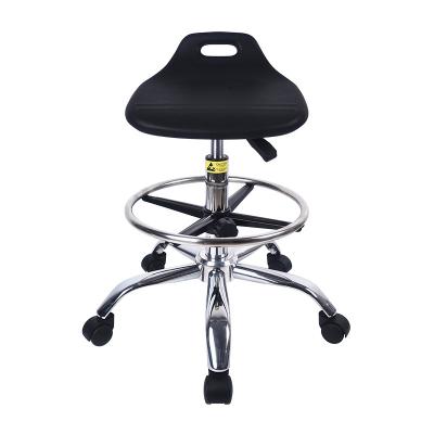 Commercial ESD Lab Chair Stool For Laboratory Workshop School Office PU Foam Lift Rotate Industry Stools