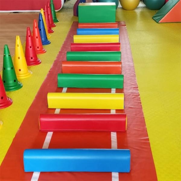 PVC Childrens Soft Play Equipment 5MM Thickness Tumbling Playing Mat For Home