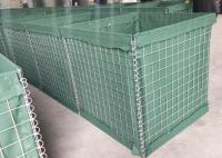 el geotextil del verde 300g alineó la malla de alambre defensiva de la barrera 4.0m m de Hesco